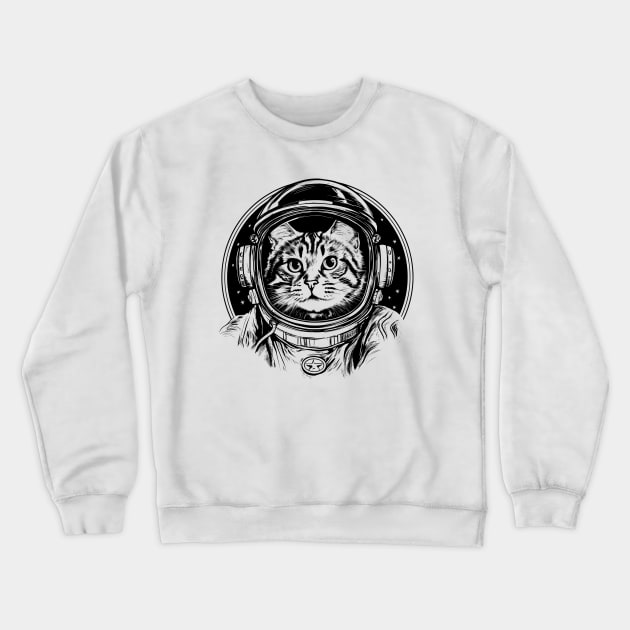Catstronaut Crewneck Sweatshirt by Purrestrialco